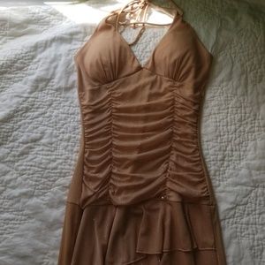 Gold Glittering Party Dress